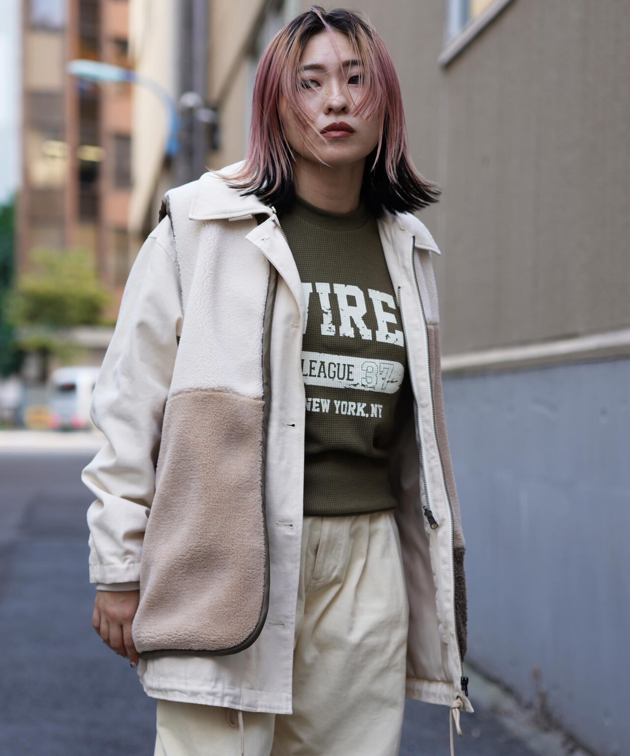 MULTI DECK JACKET WITH BOA VEST/ マルチデッキジャケットウィズボアベスト