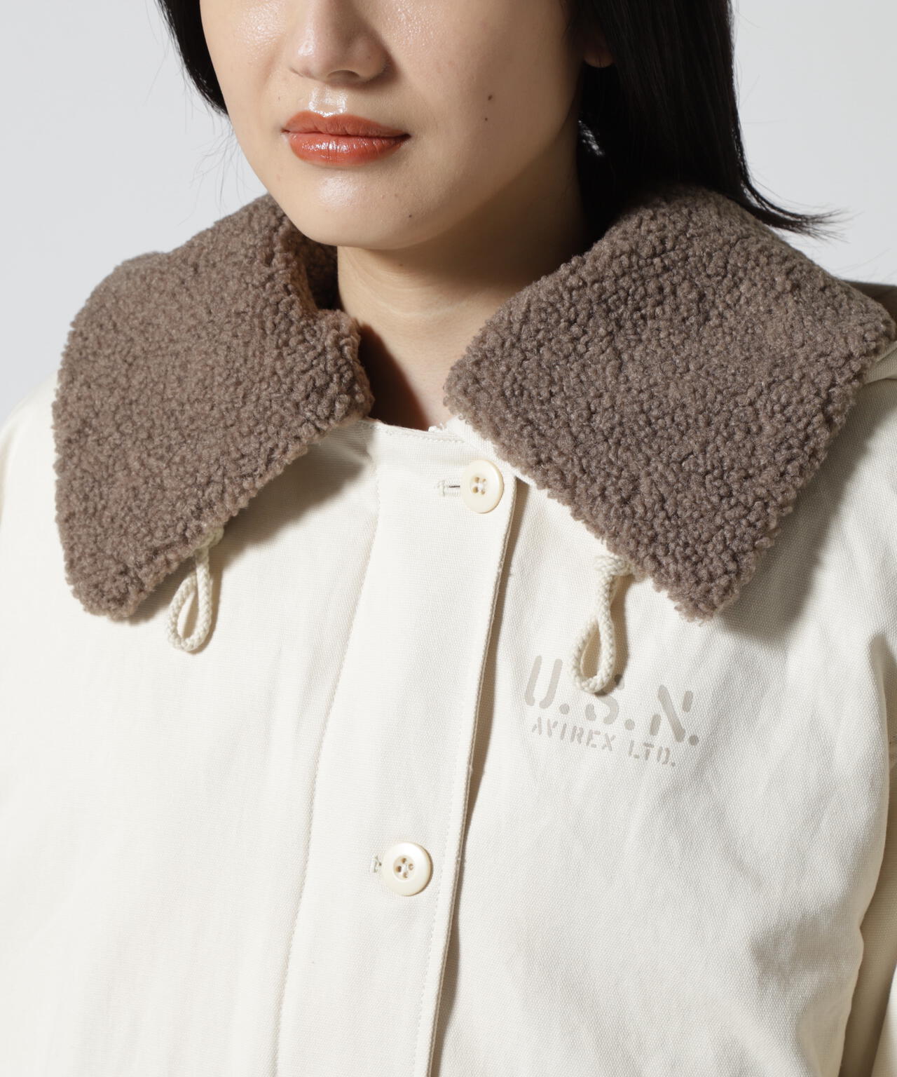 MULTI DECK JACKET WITH BOA VEST/ マルチデッキジャケットウィズボアベスト