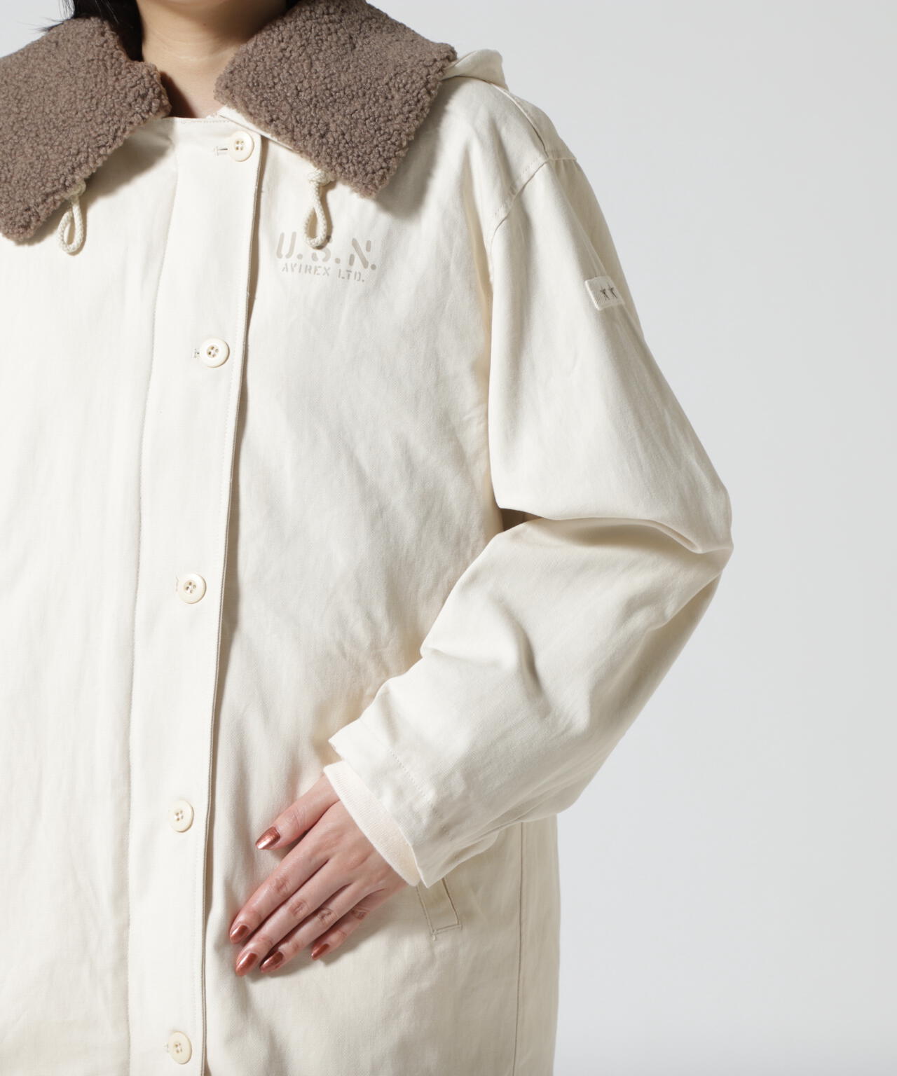 MULTI DECK JACKET WITH BOA VEST/ マルチデッキジャケットウィズボアベスト