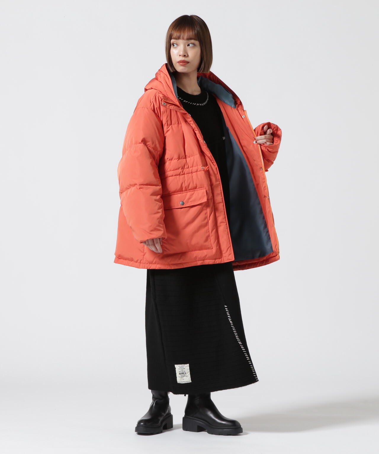 ≪直営店限定≫WEST DRAWSTRING DOWN JACKET/ ウエストドローストリング ダウンジャケット