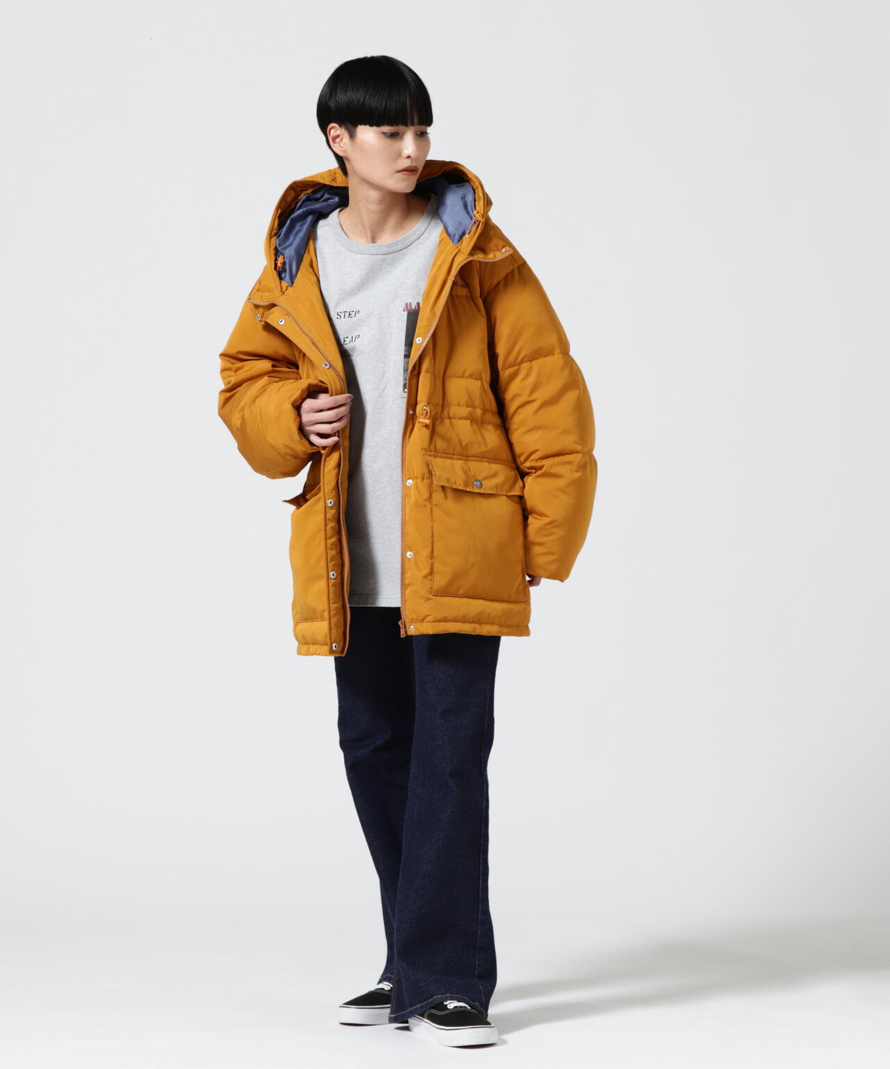 ≪直営店限定≫WEST DRAWSTRING DOWN JACKET/ ウエストドローストリング ダウンジャケット