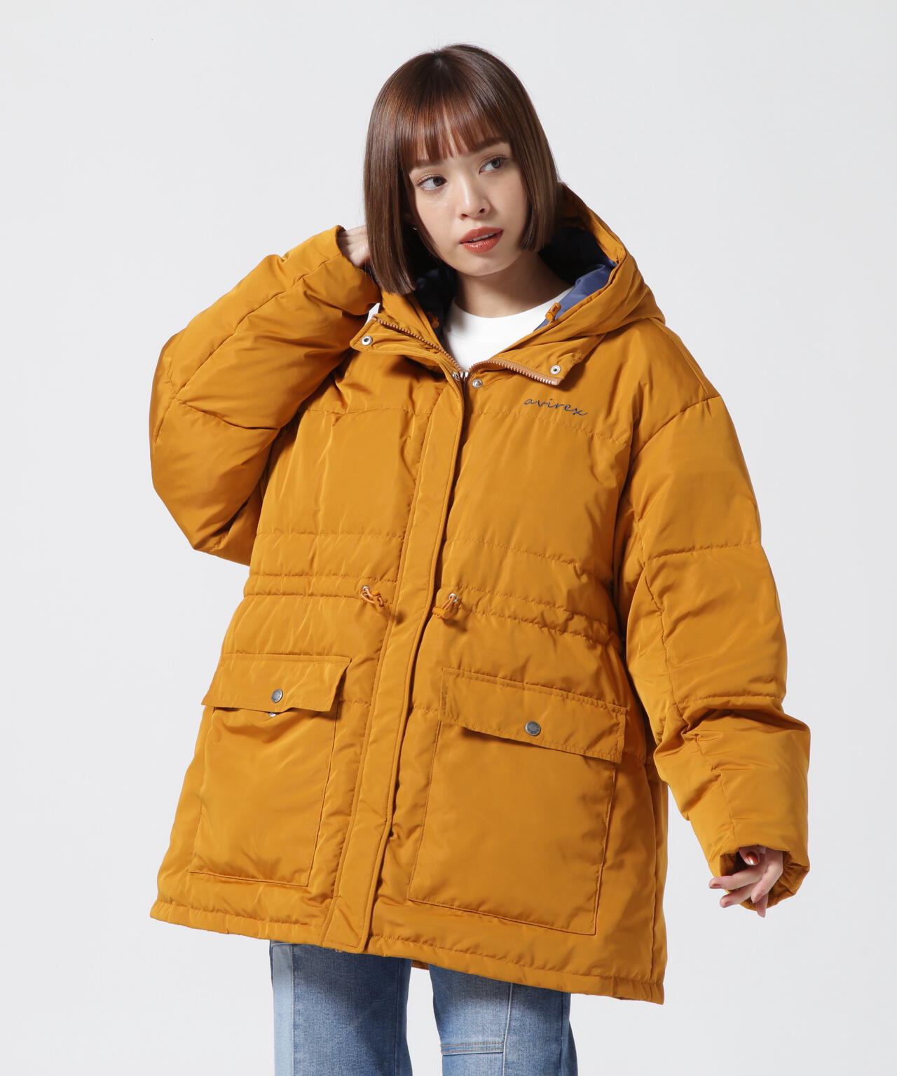 ≪直営店限定≫WEST DRAWSTRING DOWN JACKET/ ウエストドローストリング ダウンジャケット