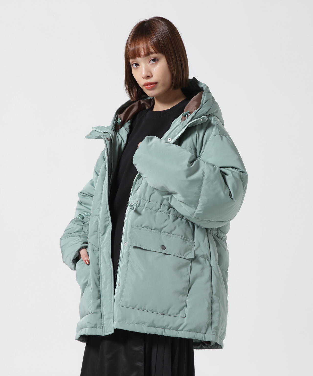 ≪直営店限定≫WEST DRAWSTRING DOWN JACKET/ ウエストドローストリング ダウンジャケット