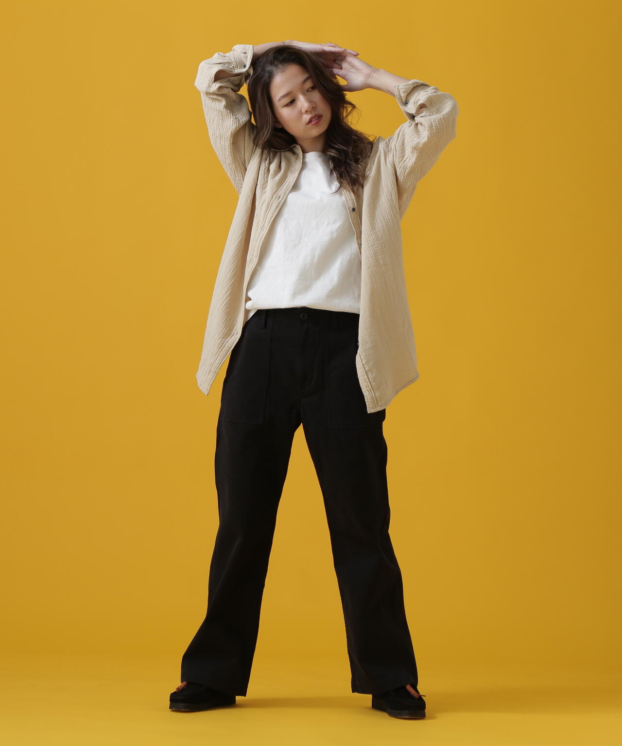 BAKER SEMI STRAIGHT PANTS/ ベイカーセミストレートパンツ