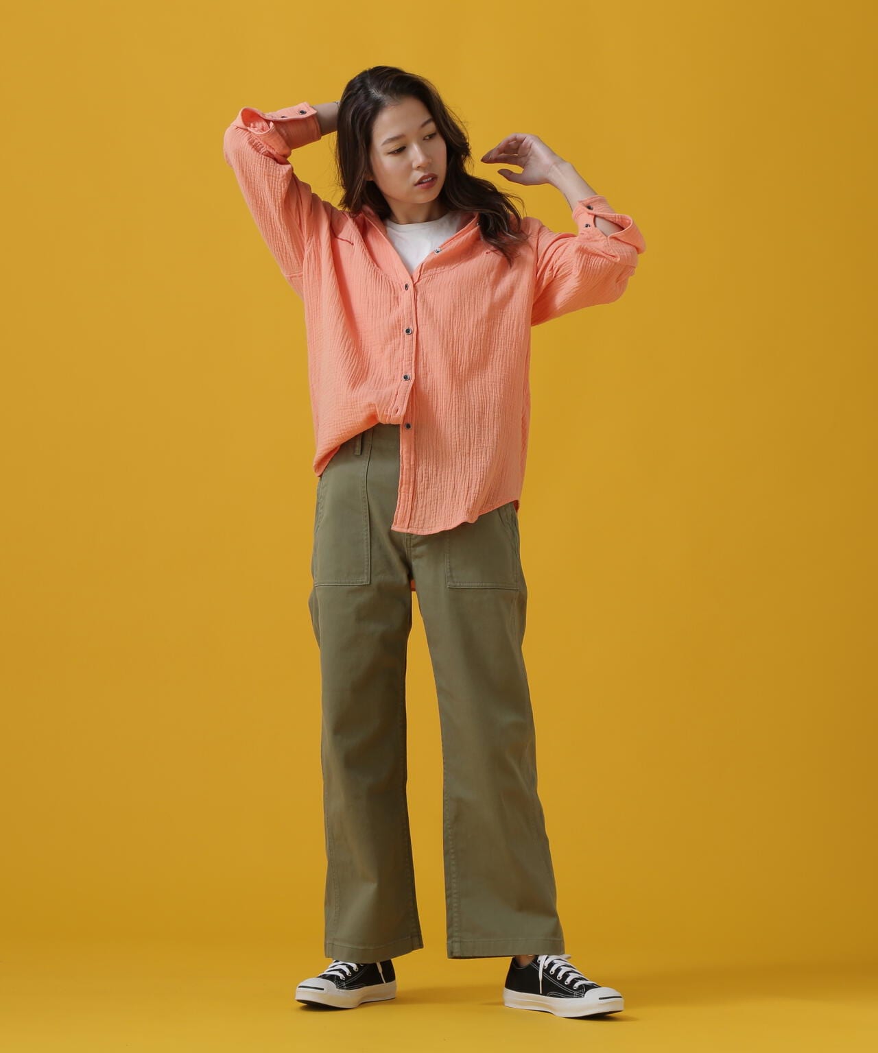 BAKER SEMI STRAIGHT PANTS/ ベイカーセミストレートパンツ