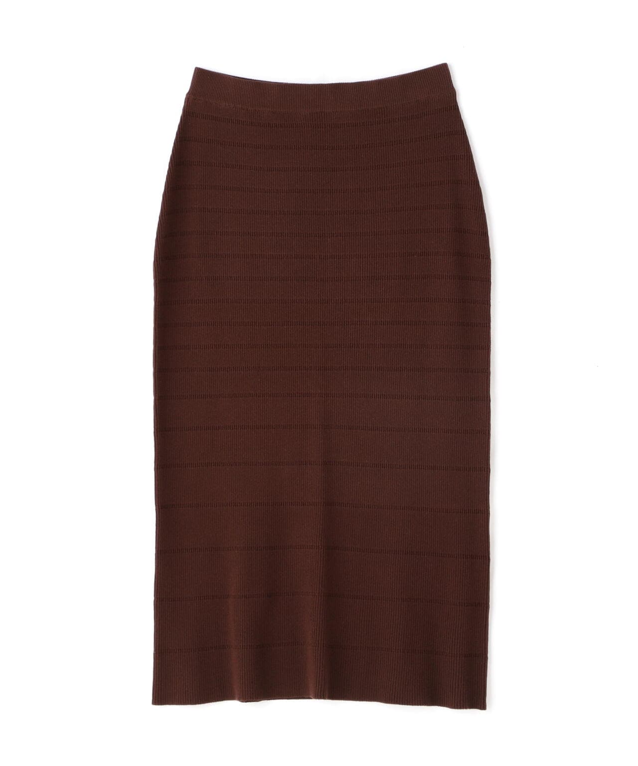 PANEL BORDER KNIT SKIRT/ パネルボーダーニットスカート
