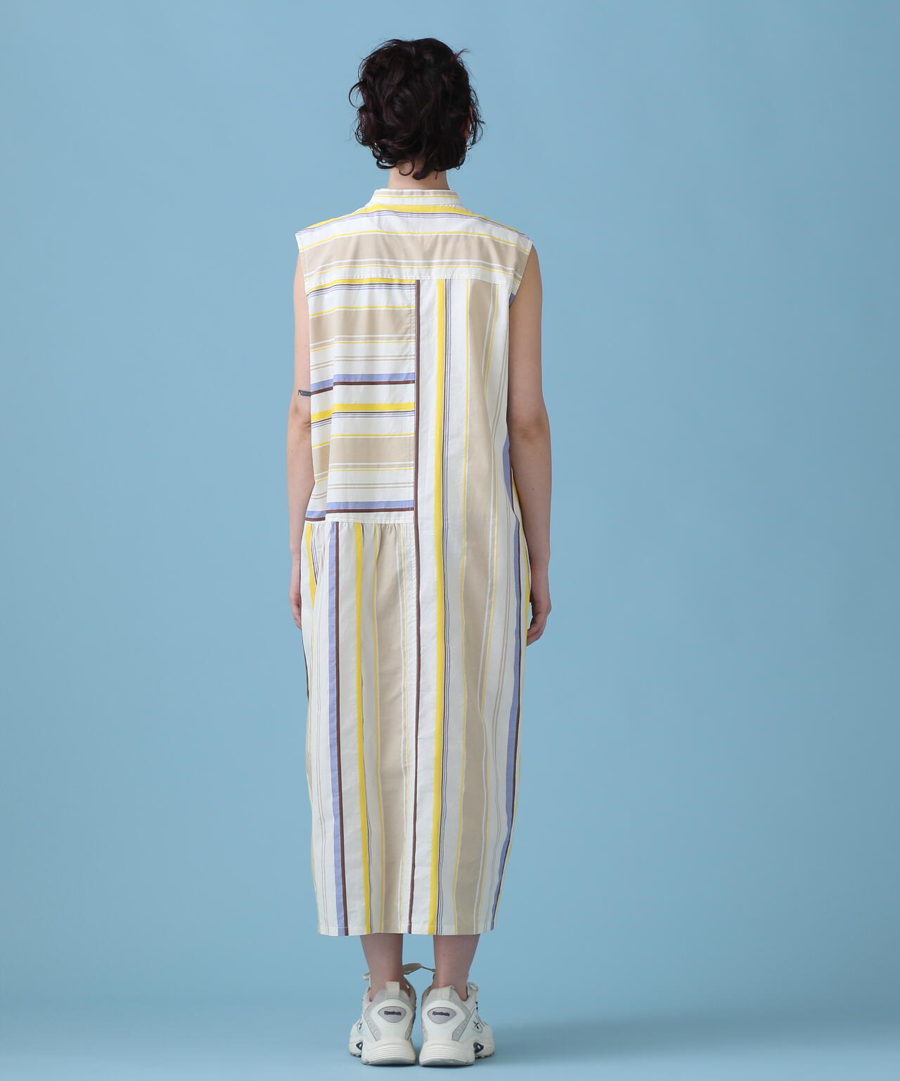 《WEB&DEPOT限定》MULTI STRIPE ONEPIECE/ マルチ ストライプ ワンピース