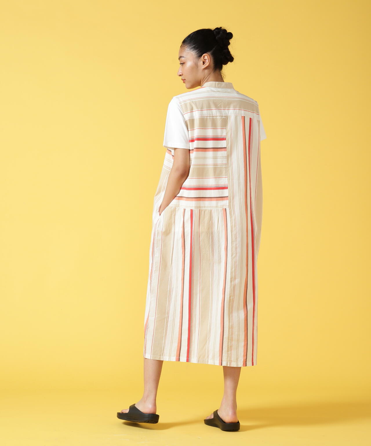 《WEB&DEPOT限定》MULTI STRIPE ONEPIECE/ マルチ ストライプ ワンピース
