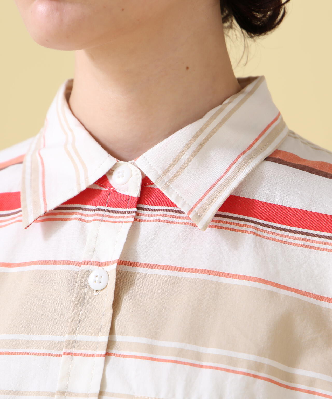 YARN-DYED MULTI BORDER SHIRT/ ヤーンダイ マルチボーダーシャツ
