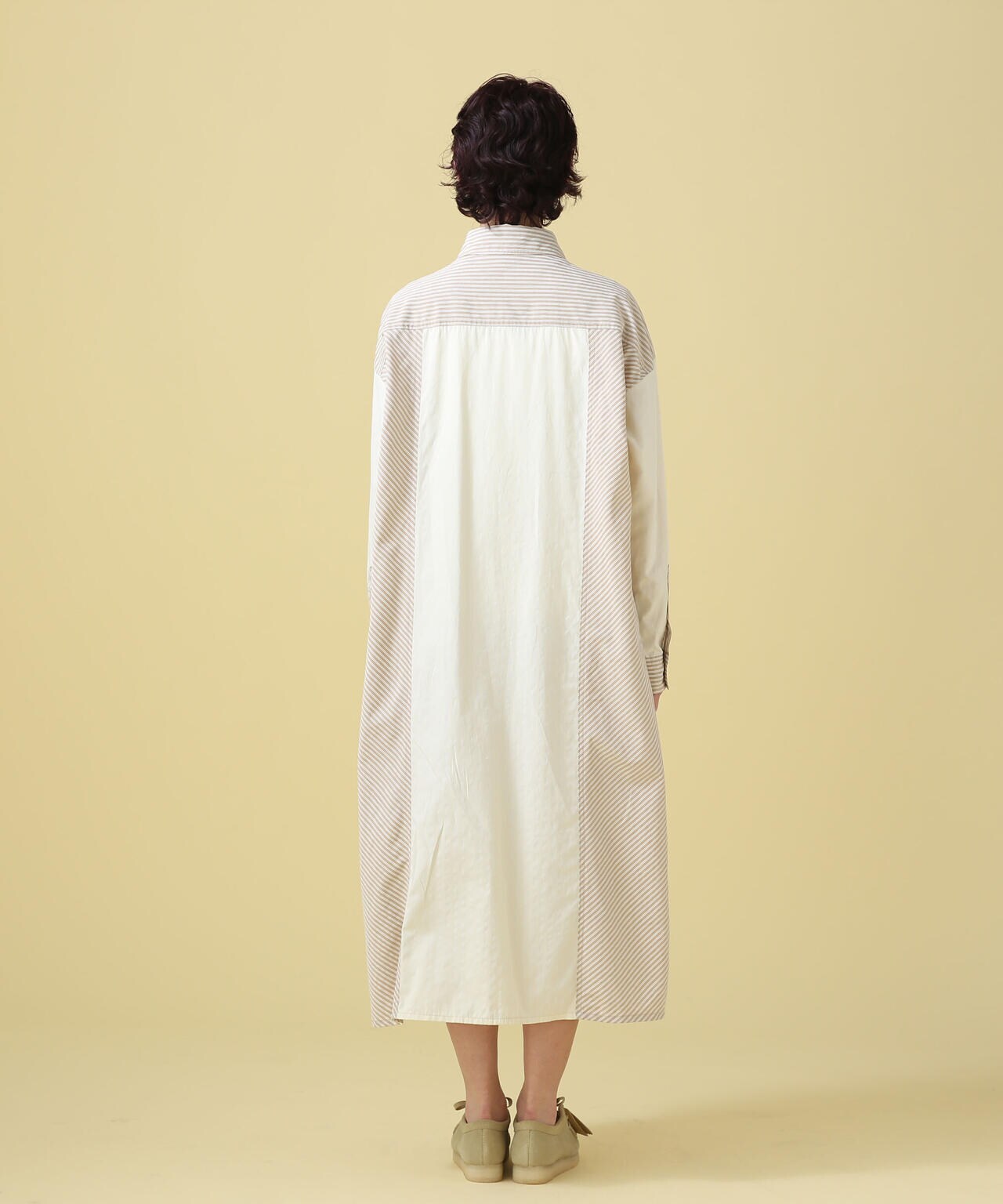 STRIPE SHIRT ONEPIECE/ ストライプシャツワンピース
