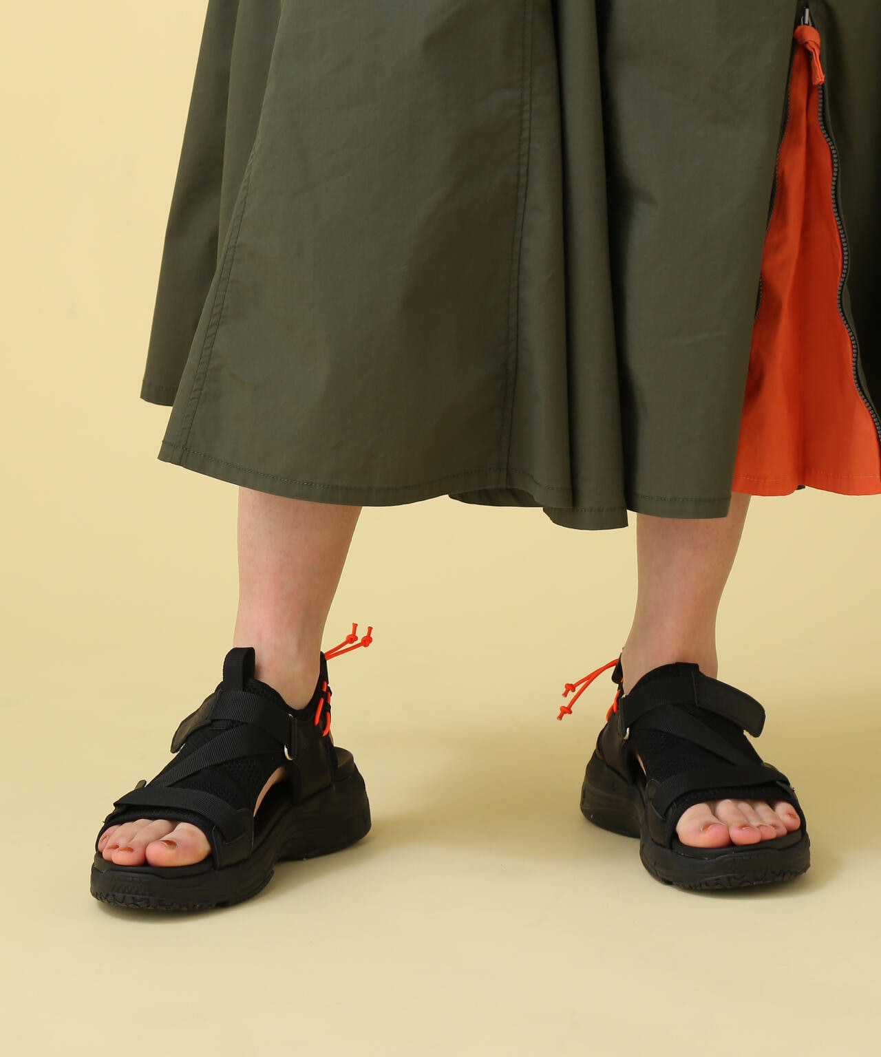 《直営店限定》MESH TAPE SANDAL/ メッシュテープサンダル