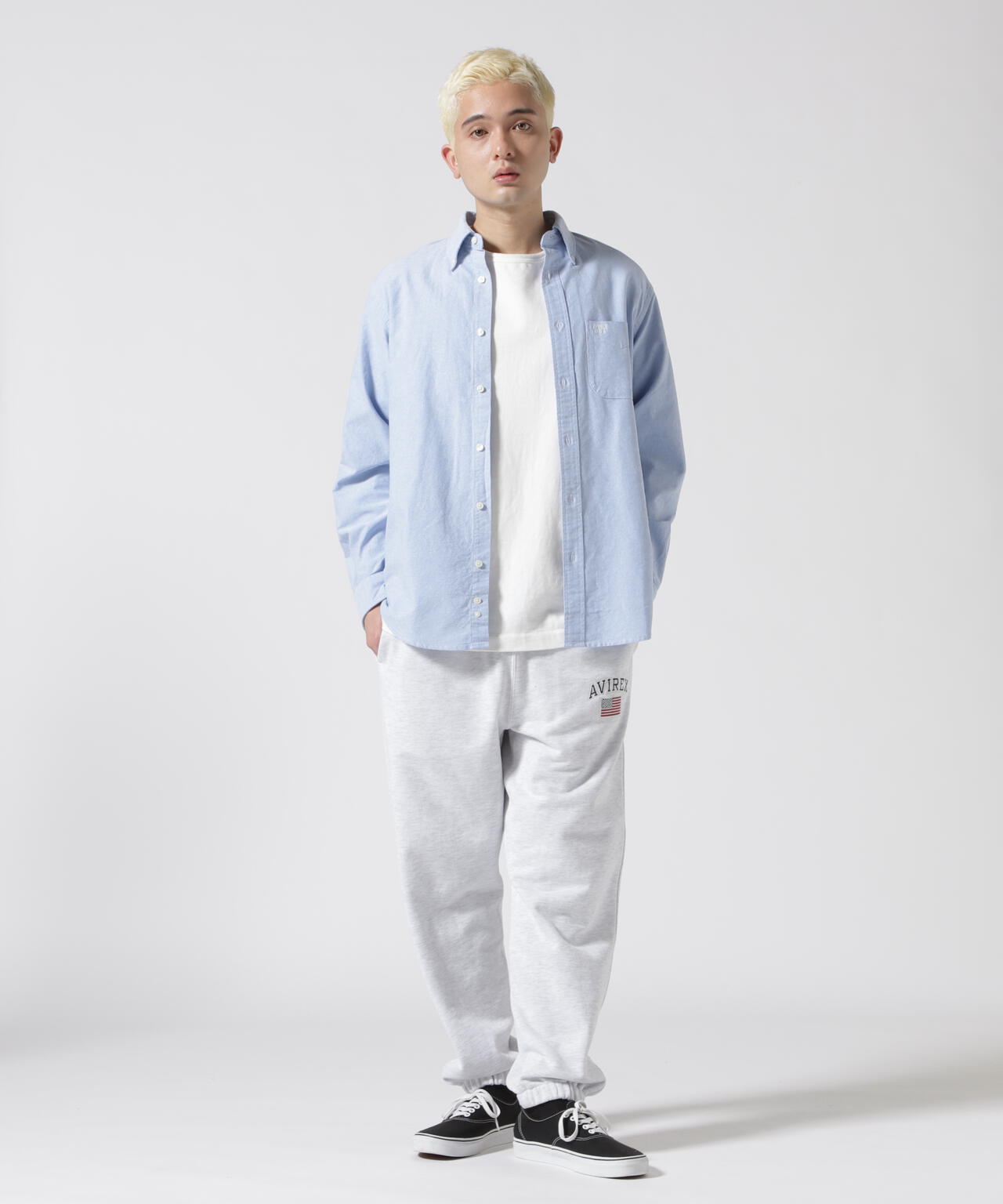 DAILY/デイリー》BASIC OXFORD LONG SLEEVE B.D. SHIRT / 長袖