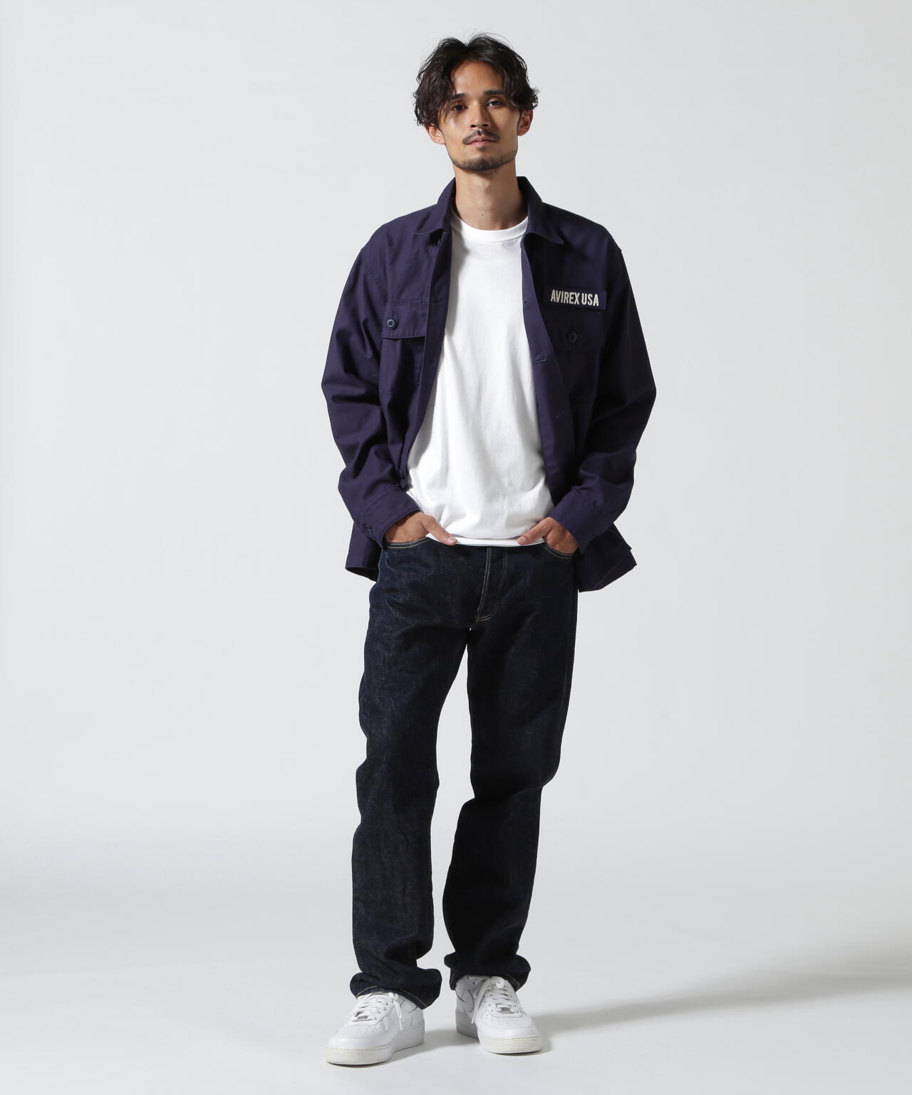 アヴィレックス　長袖シャツ LONG SLEEVE FATIGUE SHIRT / 長袖 ファティーグ シャツ / AVIREX