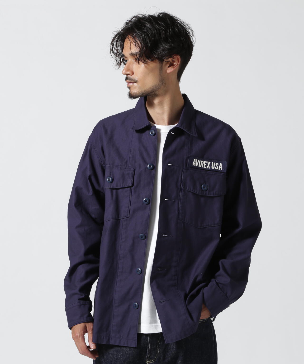 LONG SLEEVE FATIGUE SHIRT / 長袖 ファティーグ シャツ / AVIREX