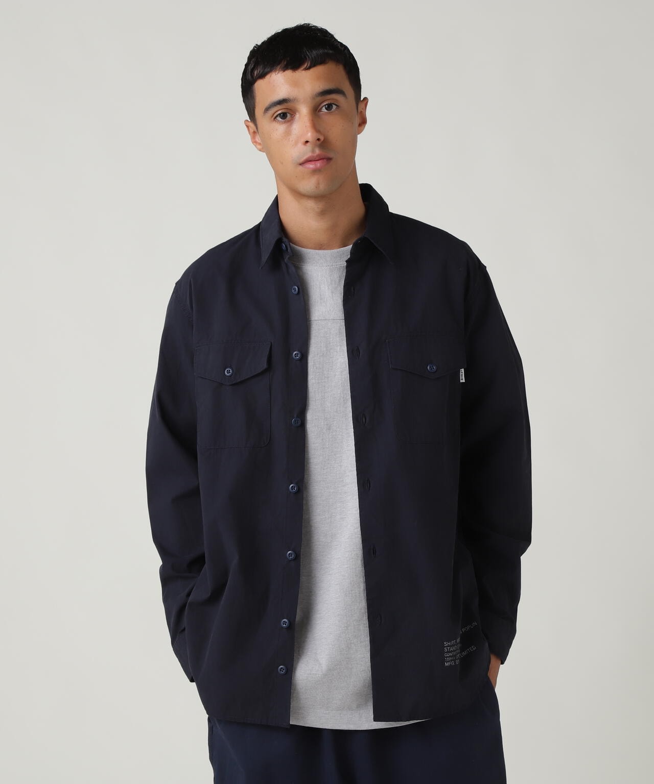 t*e様  グレンマーティンス　ワイヤーボーンポプリンシャツ　Mサイズ　新 BASIC ARMY POPLIN L/S SHIRT / ベーシック アーミー ポプリン 長袖