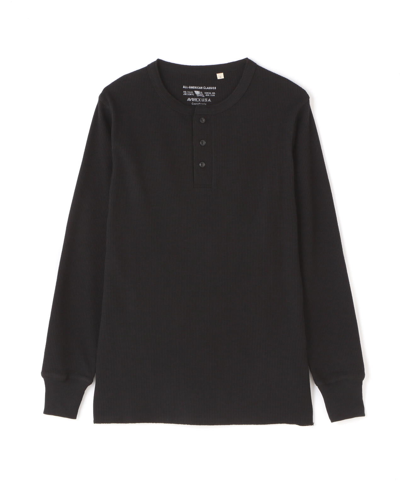 DAILY/デイリー》THERMAL L/S HENLEY NECK T-SHIRT/サーマル 長袖