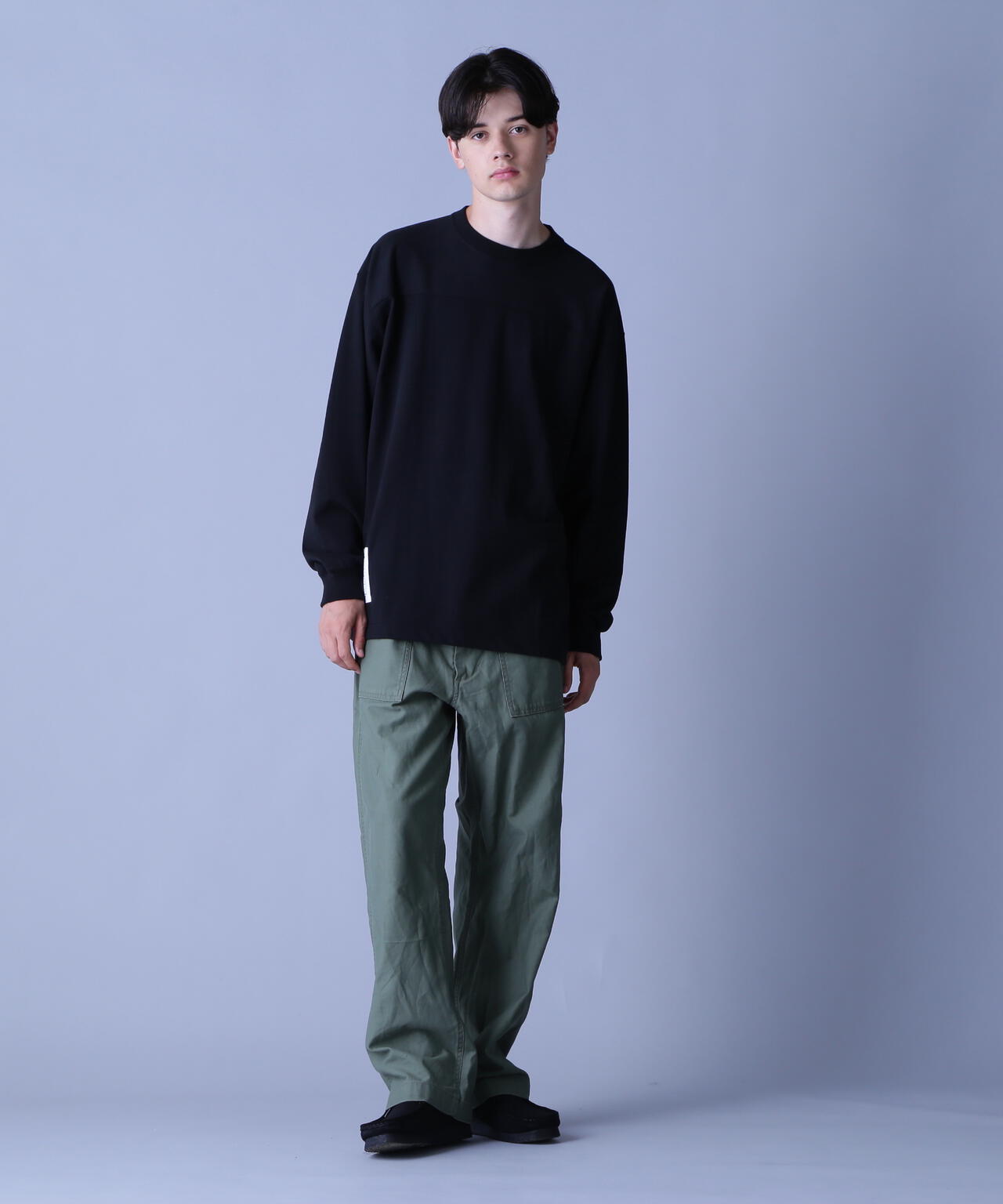 BASIC HEAVYWEIGHT L/S FOOTBALL T-SHIRT / ベーシック ヘビーウェイト 長袖 フットボール Tシャツ
