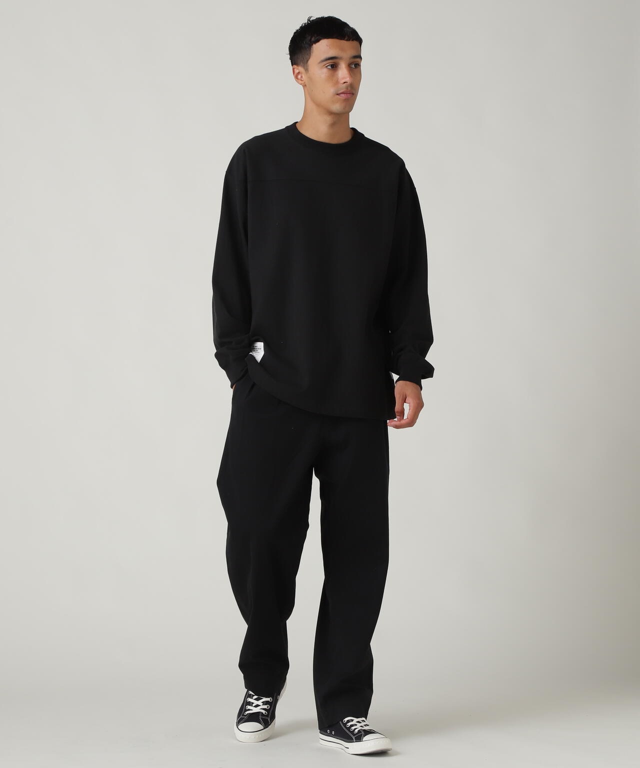 BASIC HEAVYWEIGHT L/S FOOTBALL T-SHIRT / ベーシック ヘビーウェイト 長袖 フットボール Tシャツ