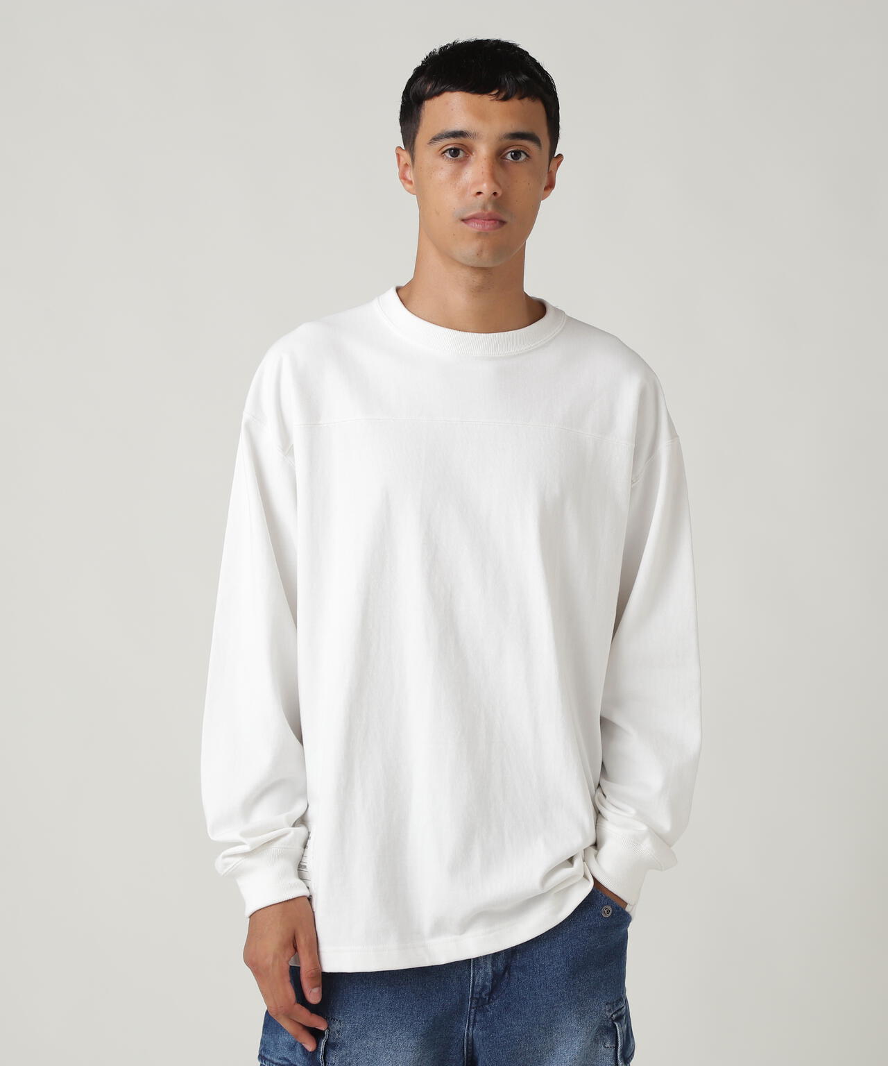BASIC HEAVYWEIGHT L/S FOOTBALL T-SHIRT / ベーシック ヘビーウェイト 長袖 フットボール Tシャツ