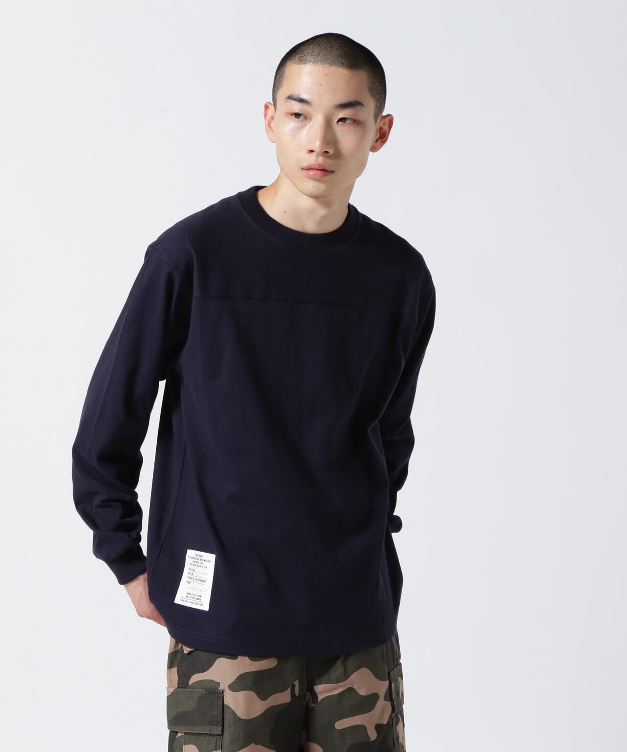 BASIC HEAVYWEIGHT L/S FOOTBALL T-SHIRT / ベーシック ヘビーウェイト 長袖 フットボール Tシャツ