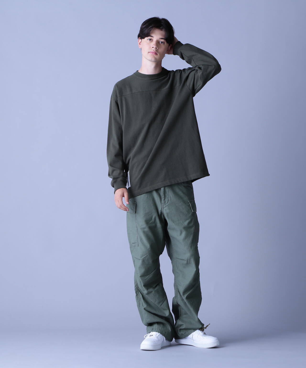 BASIC HEAVYWEIGHT L/S FOOTBALL T-SHIRT / ベーシック ヘビーウェイト 長袖 フットボール Tシャツ