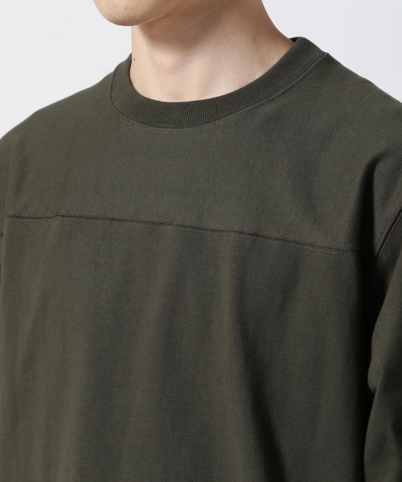 BASIC HEAVYWEIGHT L/S FOOTBALL T-SHIRT / ベーシック ヘビーウェイト 長袖 フットボール Tシャツ