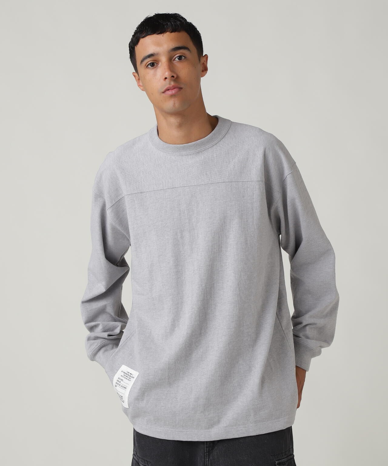 BASIC HEAVYWEIGHT L/S FOOTBALL T-SHIRT / ベーシック ヘビーウェイト 長袖 フットボール Tシャツ