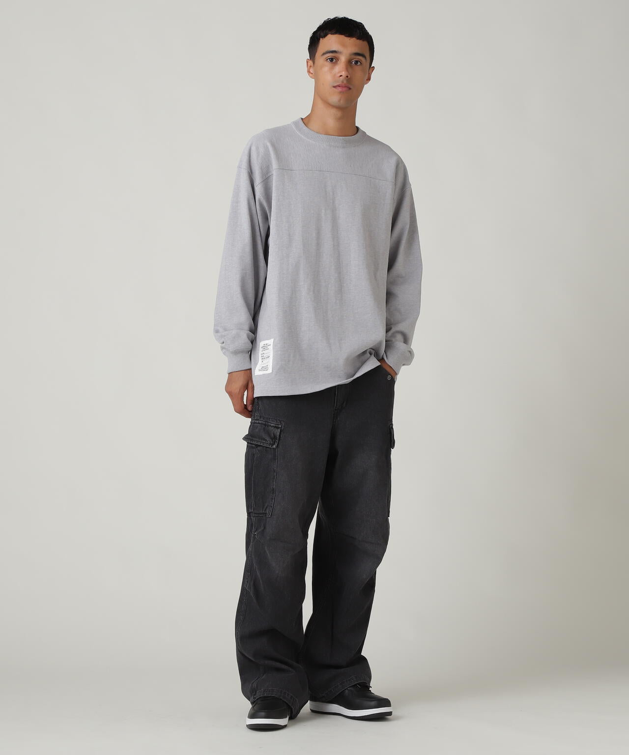 BASIC HEAVYWEIGHT L/S FOOTBALL T-SHIRT / ベーシック ヘビーウェイト 長袖 フットボール Tシャツ