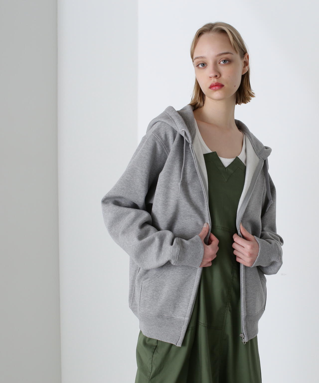 《DAILY/デイリー》ZIP UP SWEAT PARKA / ジップアップ スウェット パーカー / AVIREX /アヴィレックス