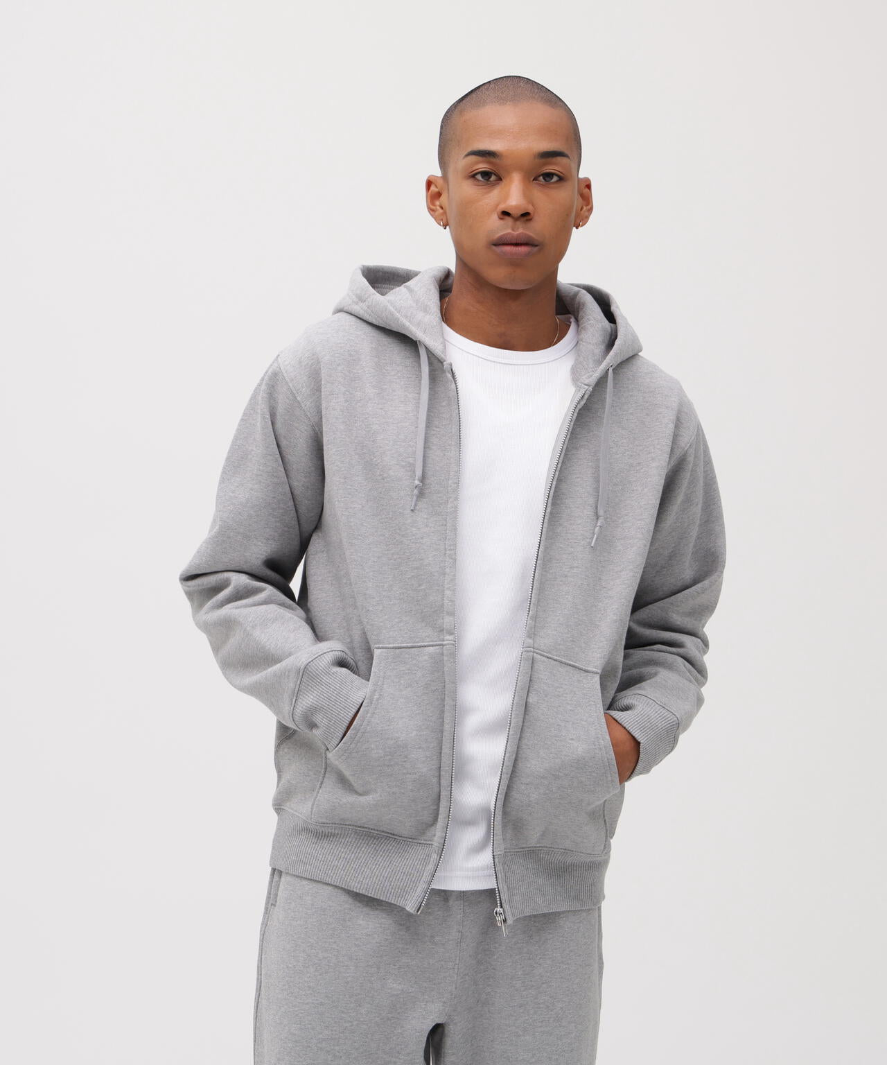 DAILY/デイリー》ZIP UP SWEAT PARKA / ジップアップ スウェット