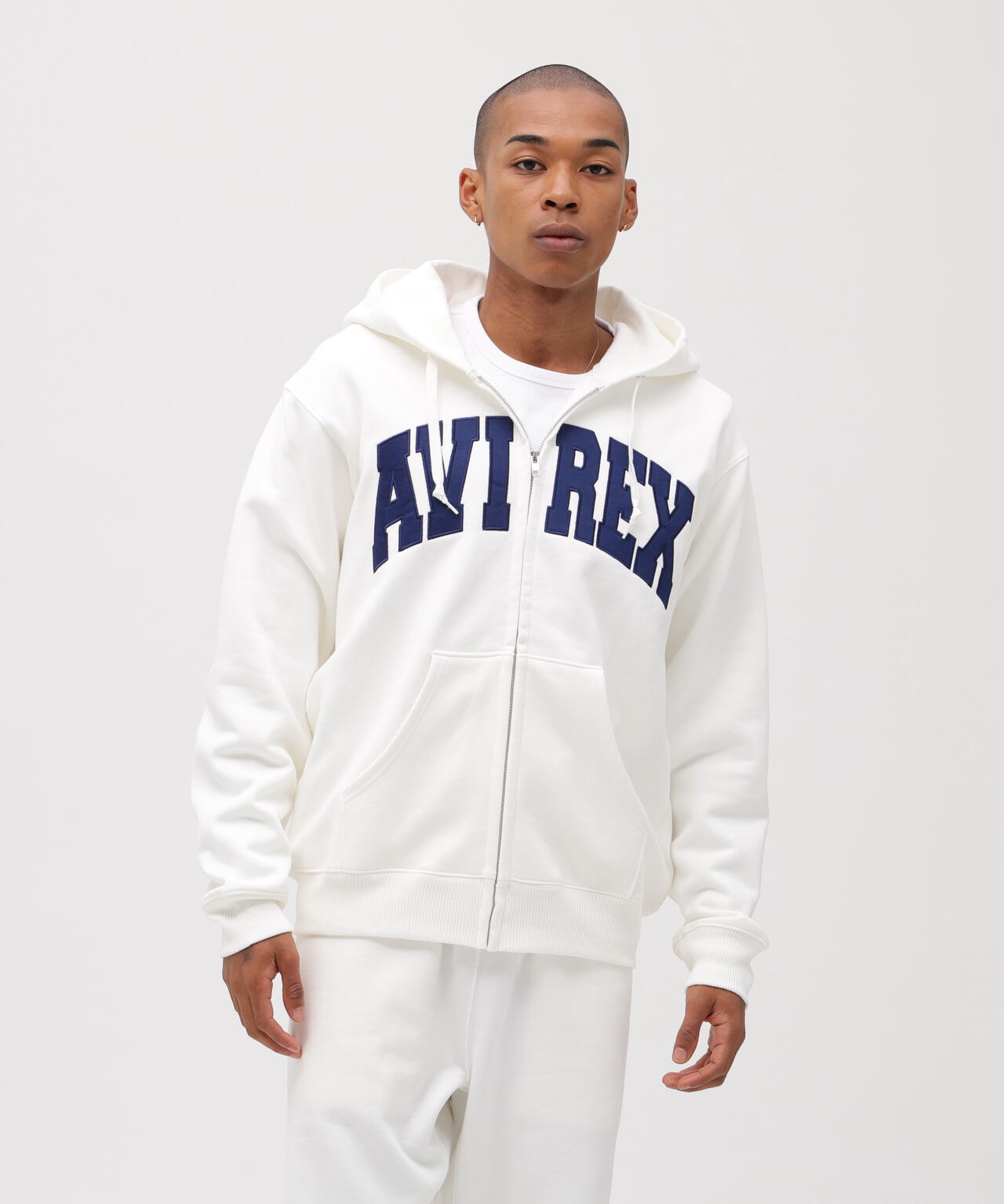 DAILY/デイリー》ZIP UP SWEAT PARKA LOGO / ジップアップ スウェット