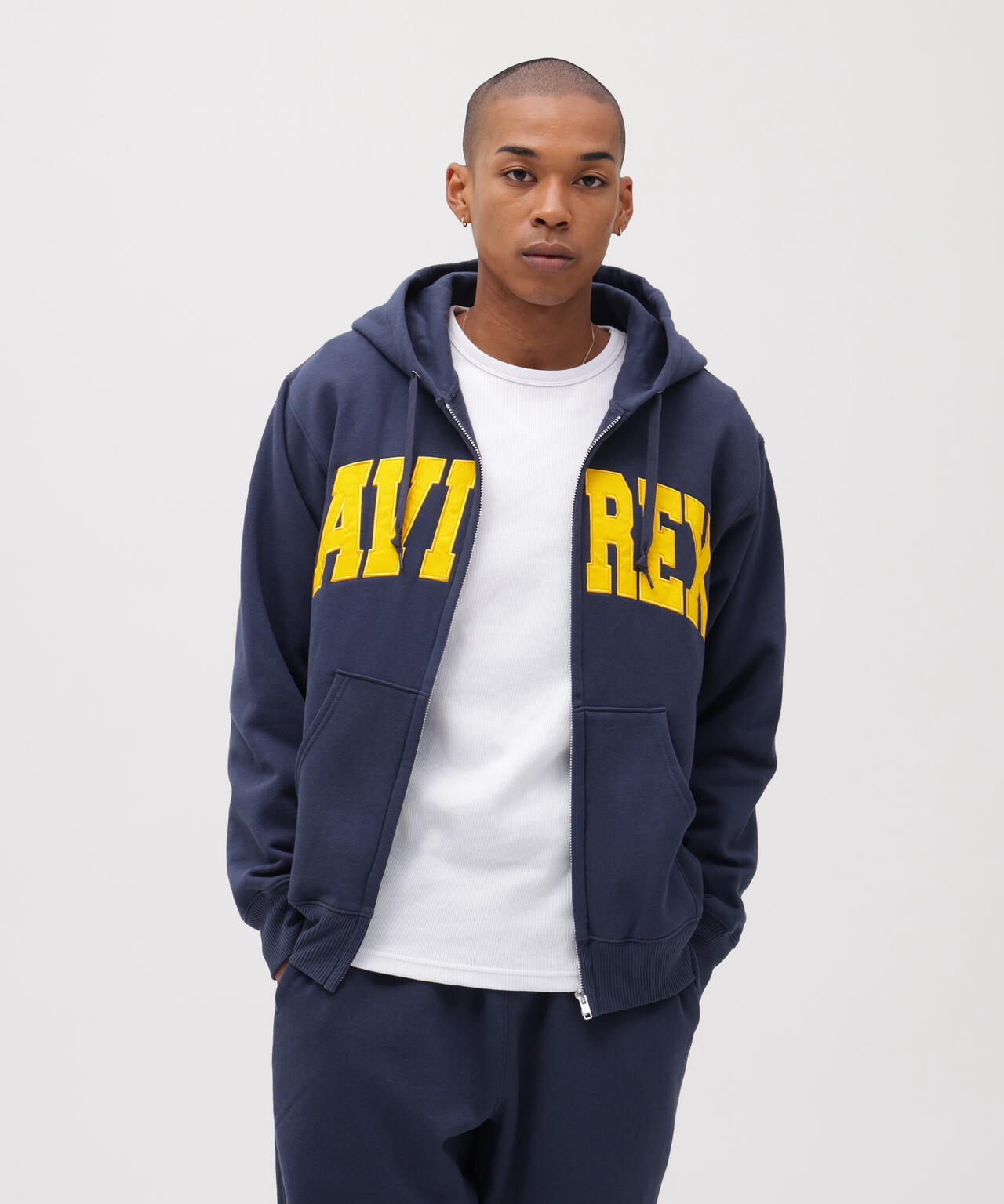 DAILY/デイリー》ZIP UP SWEAT PARKA LOGO / ジップアップ スウェット