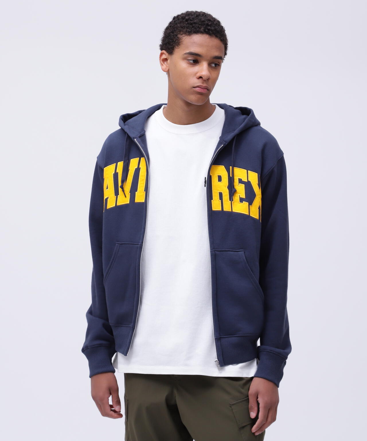 DAILY/デイリー》ZIP UP SWEAT PARKA LOGO / ジップアップ スウェット