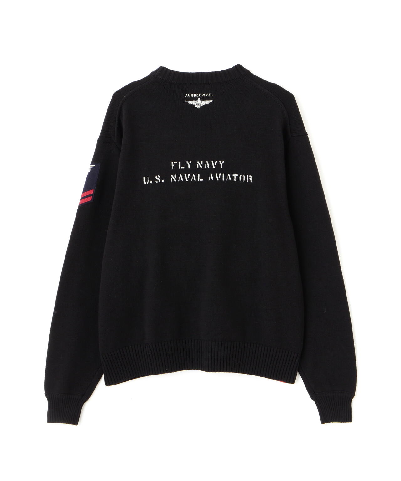 NAVAL CREWNECK KNIT / ネイバル クルーネック ニット / AVIREX