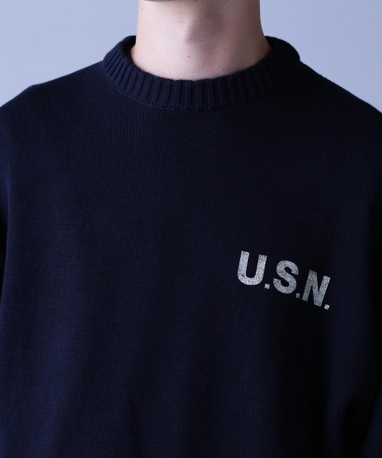 NAVAL CREWNECK KNIT / ネイバル クルーネック ニット / AVIREX