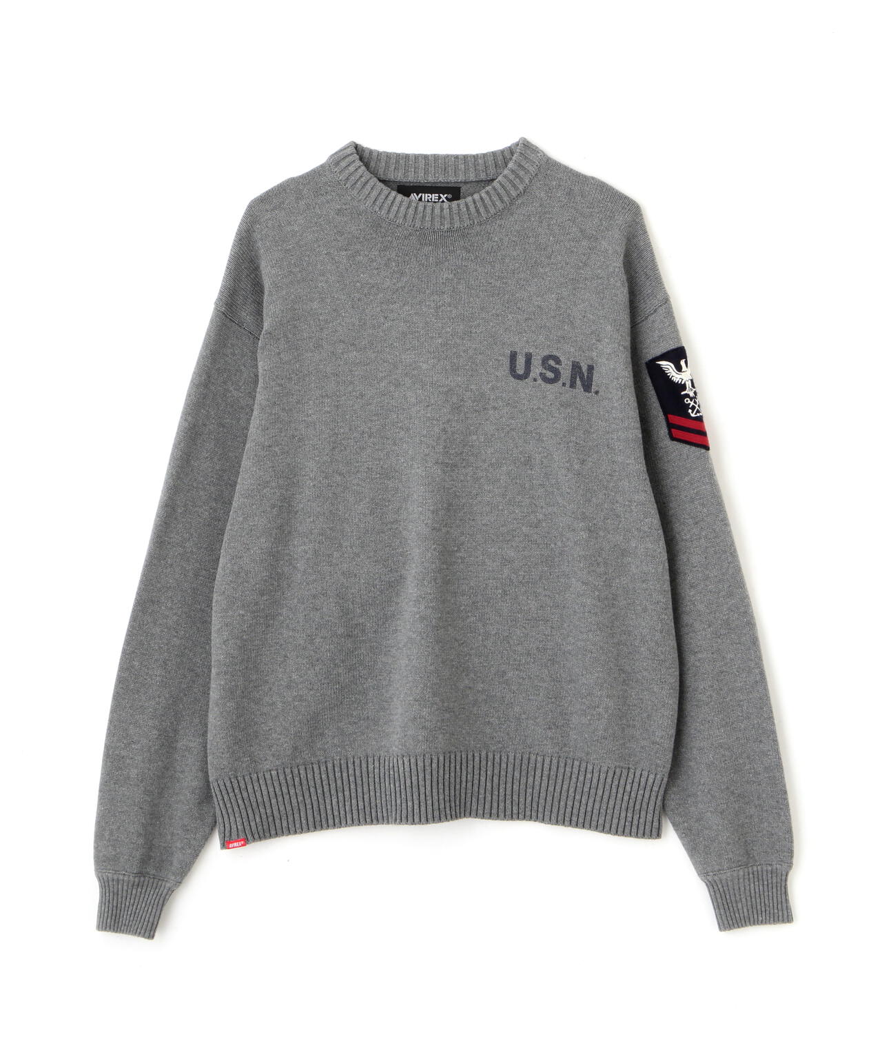 NAVAL CREWNECK KNIT / ネイバル クルーネック ニット / AVIREX