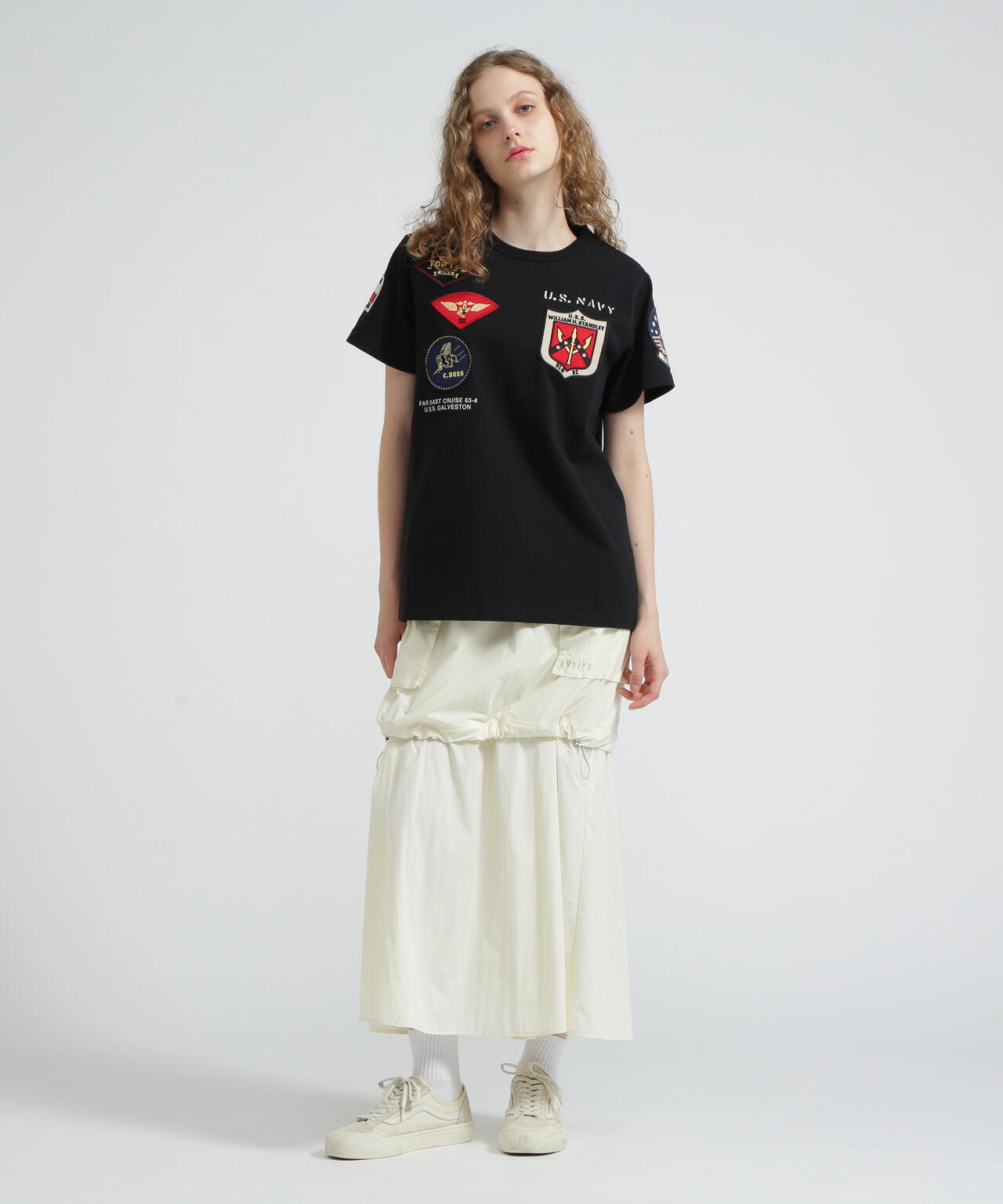 WEB＆DEPOT限定》トップガン ワッペン Tシャツ/ TOP GUN WAPPEN S/S