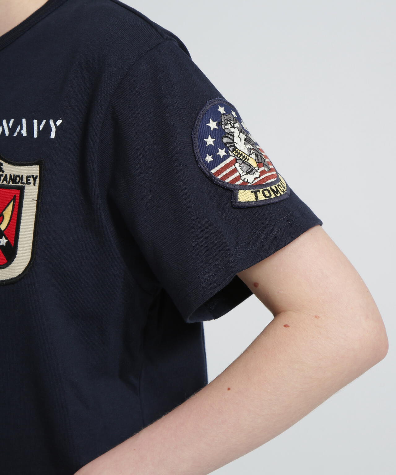 《WEB＆DEPOT限定》トップガン ワッペン Tシャツ/ TOP GUN WAPPEN S/S CREW NECK T-SHIRT