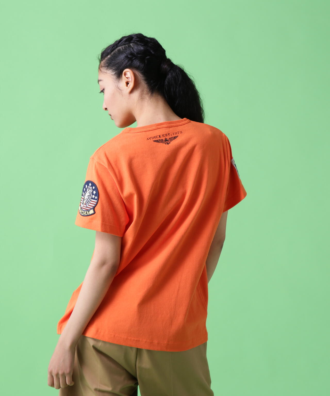 《WEB＆DEPOT限定》トップガン ワッペン Tシャツ/ TOP GUN WAPPEN S/S CREW NECK T-SHIRT