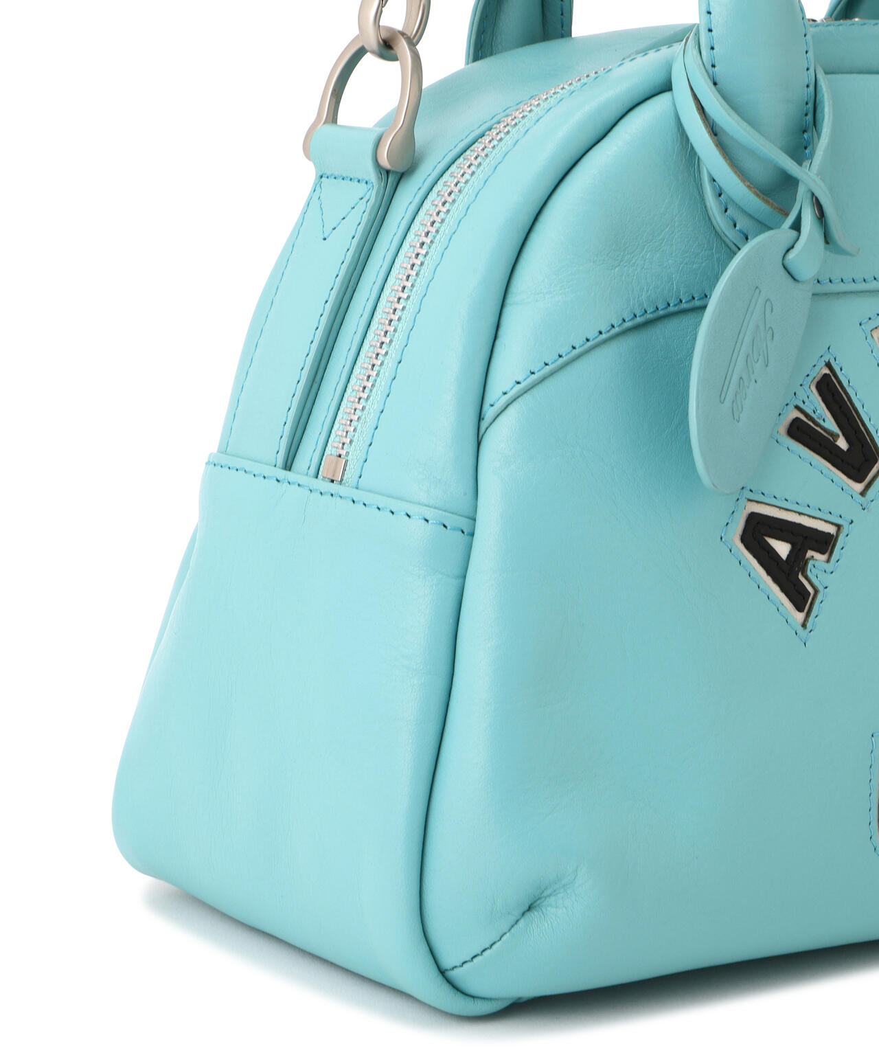 《直営店限定》VARSITY LEATHER MINI-BOSTON BAG/ バーシティー レザー ミニ ボストンバッグ/AVX5625