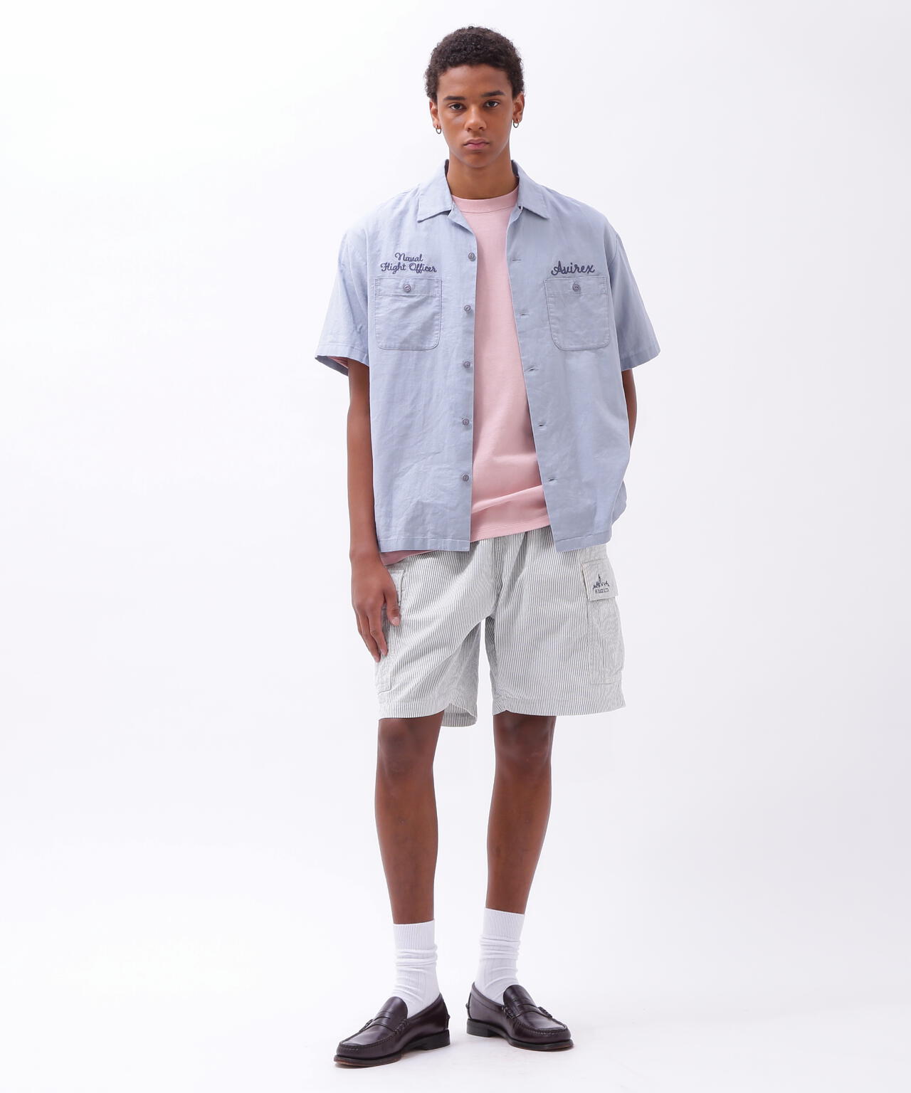 LINEN/COTTON PENSACOLA WORK SHIRT | AVIREX（アヴィレックス