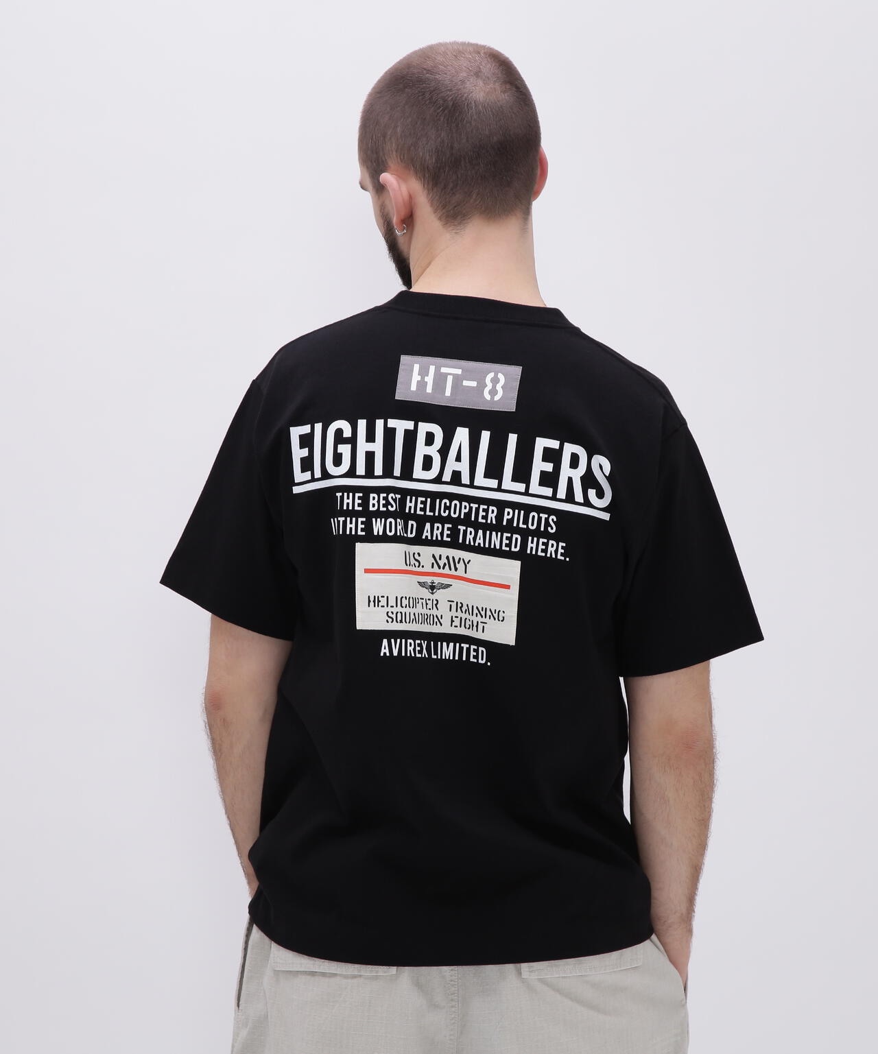 EIGHT BALLERS STENCIL PATCH T-SHIRT / エイトボーラーズ