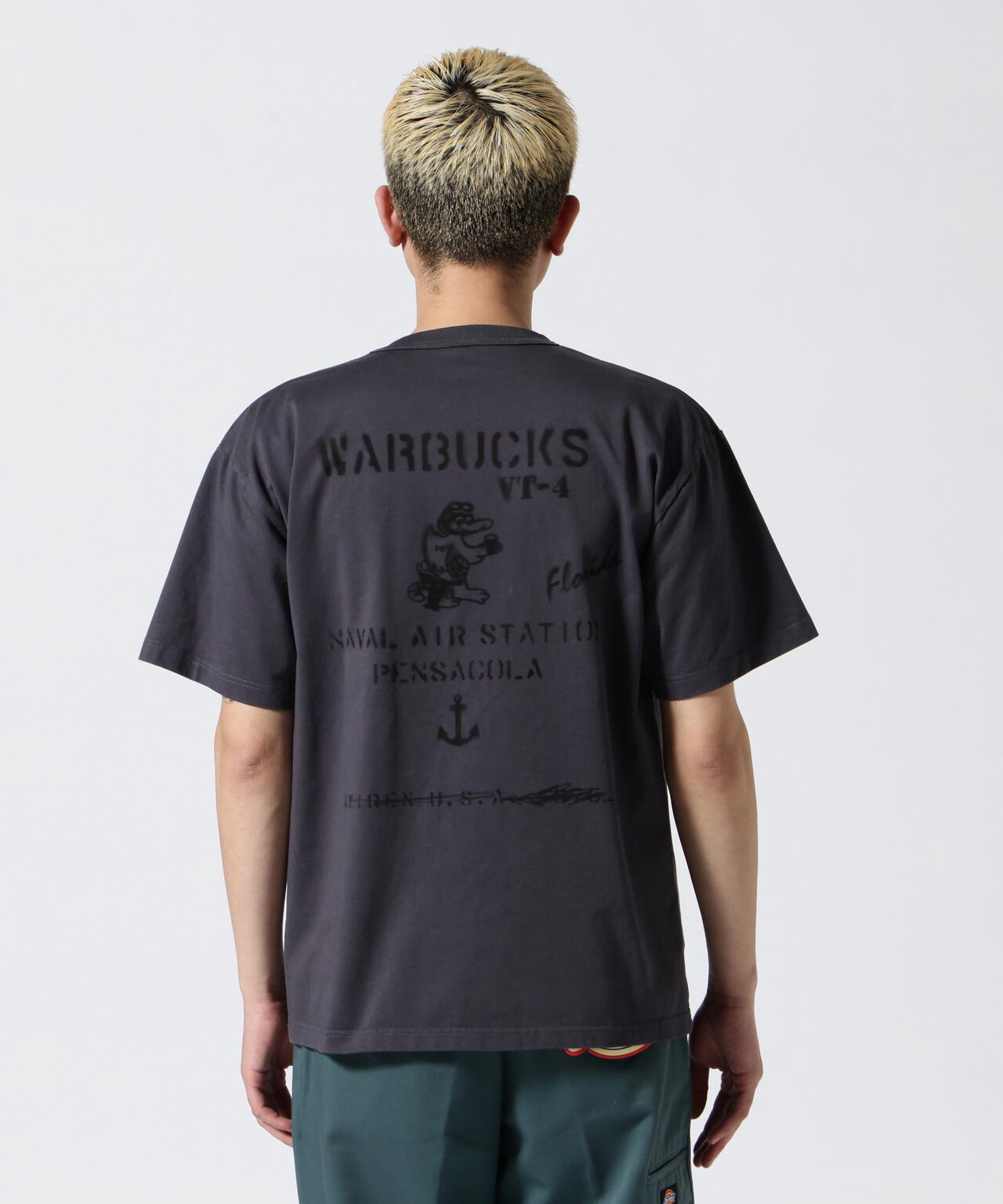 MIL. STENCIL T-SHIRT WARBUCKS / ミリタリー ステンシル T