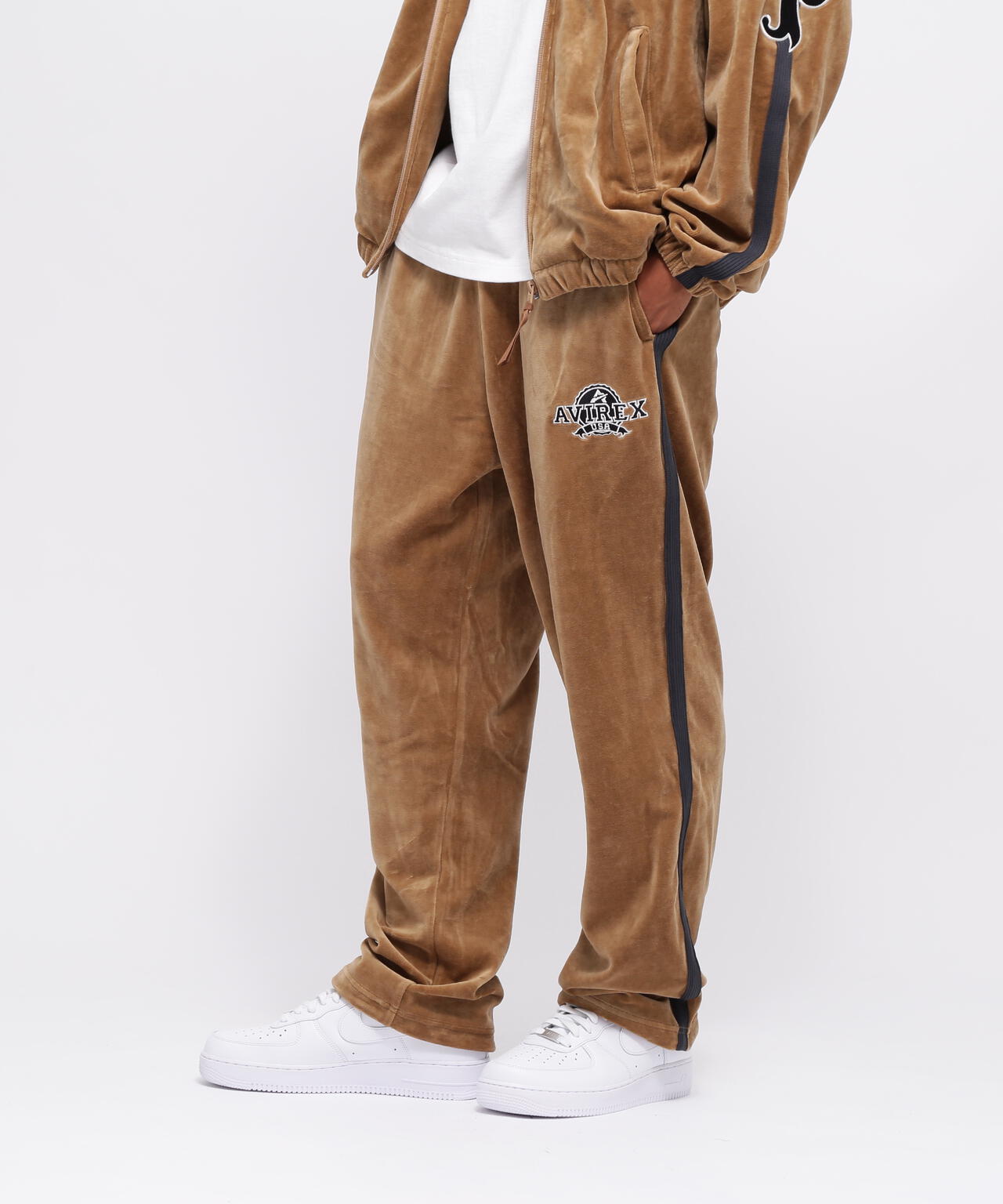 WEB&DEPOT限定》VELOUR TRACK PANTS / ベロア トラックパンツ | AVIREX