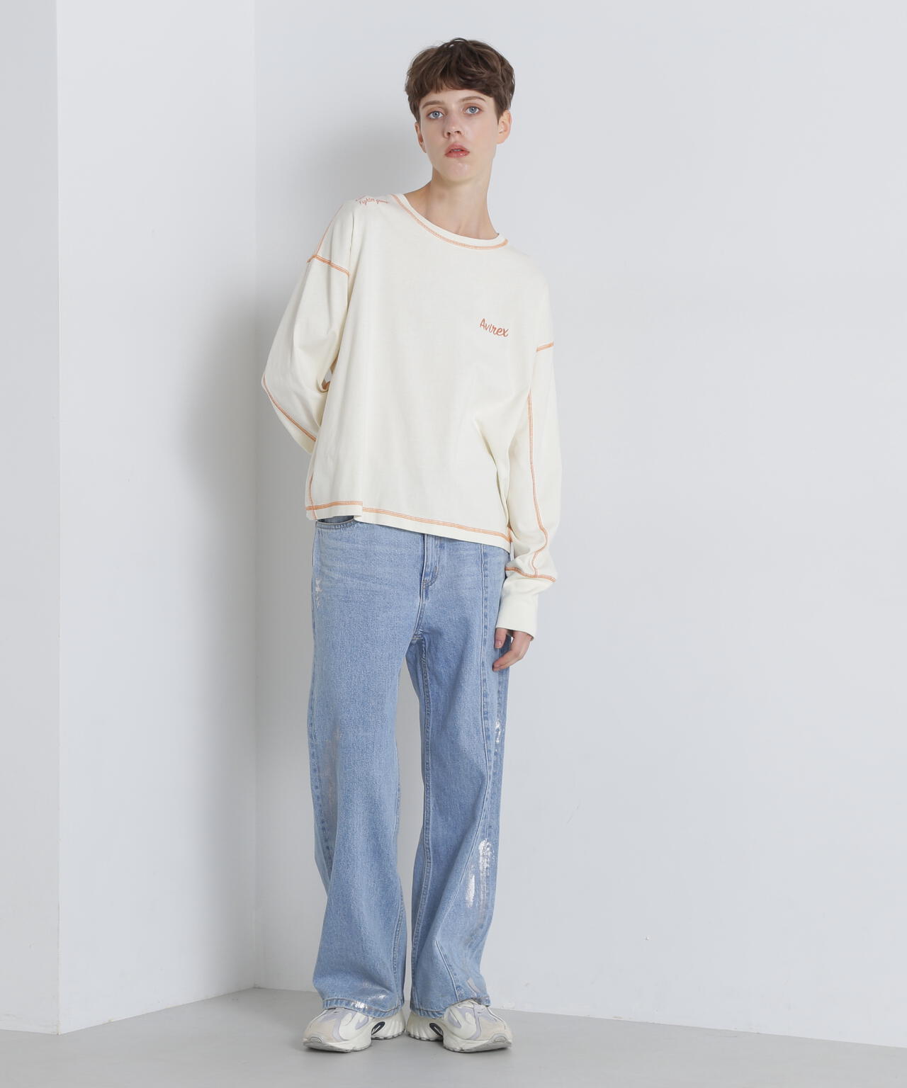 FOIL PRINT DENIM PANTS/箔プリントデニムパンツ | AVIREX