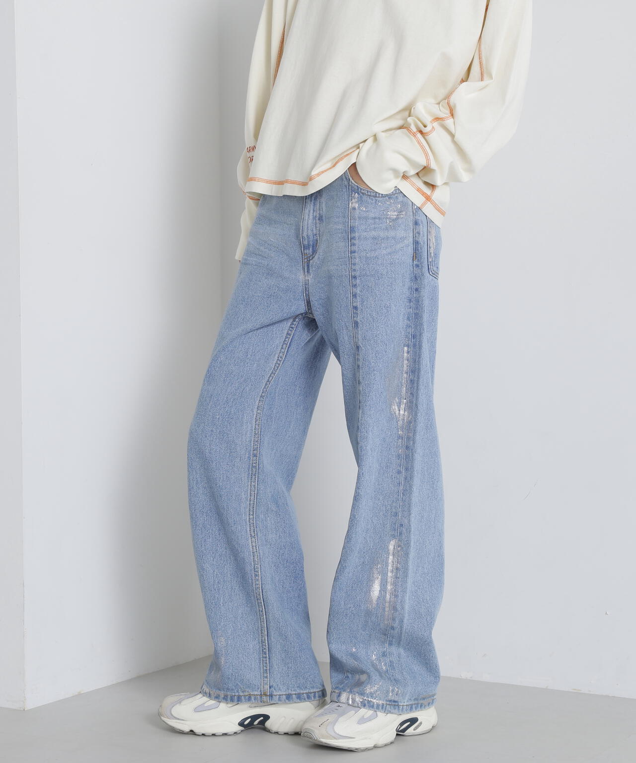 FOIL PRINT DENIM PANTS/箔プリントデニムパンツ | AVIREX