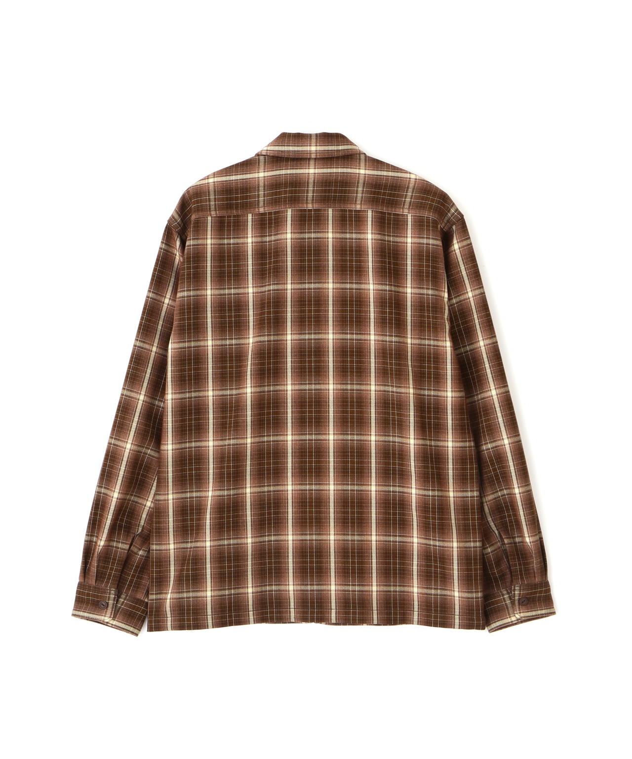 WEB&DEPOT限定》ZIP UP FLANNEL SHIRT / ジップアップ フランネル