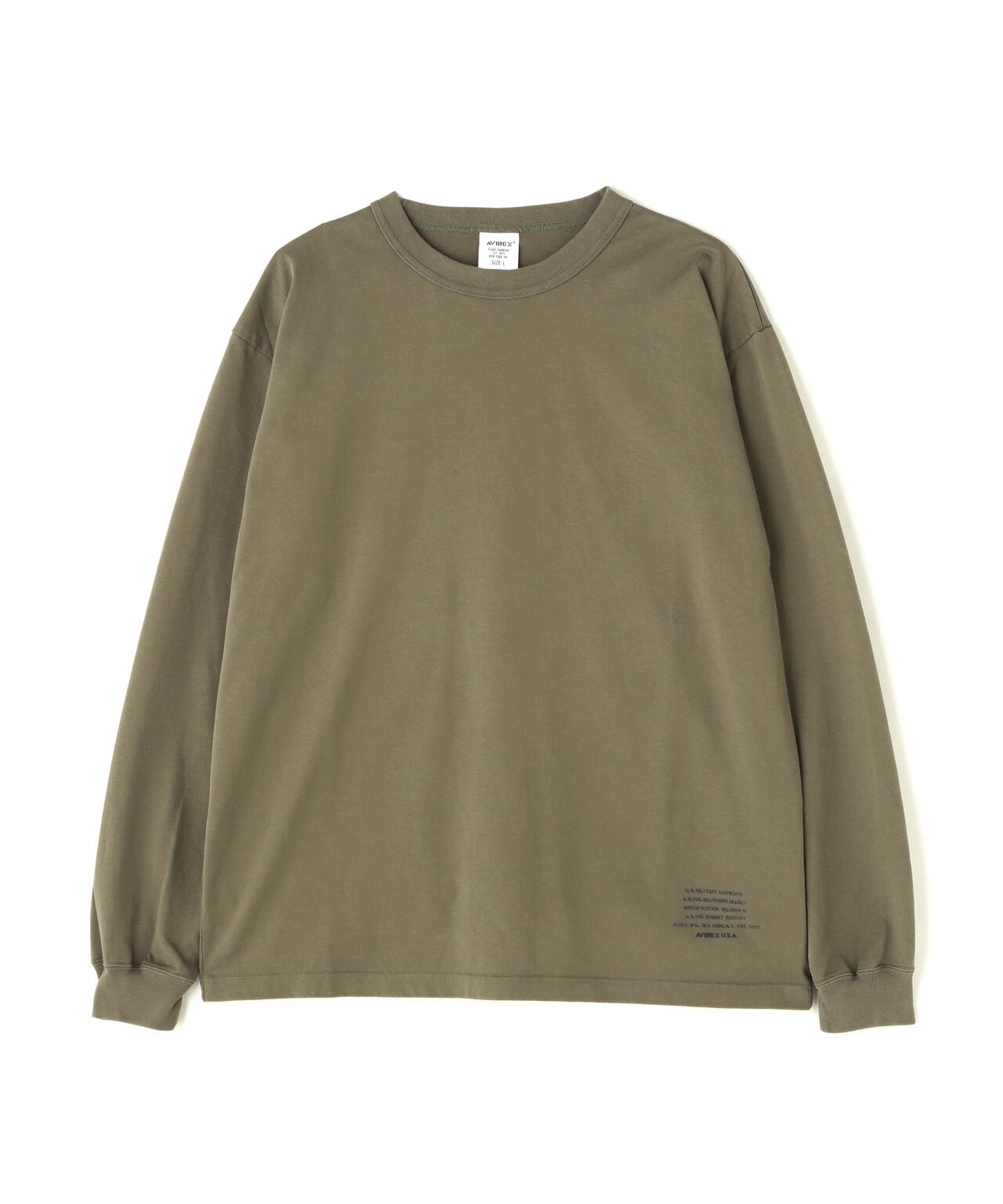 mi 様 MIL. STENCIL T-SHIRT OFFICIAL LOGO / ミリタリー ステンシル 長袖T