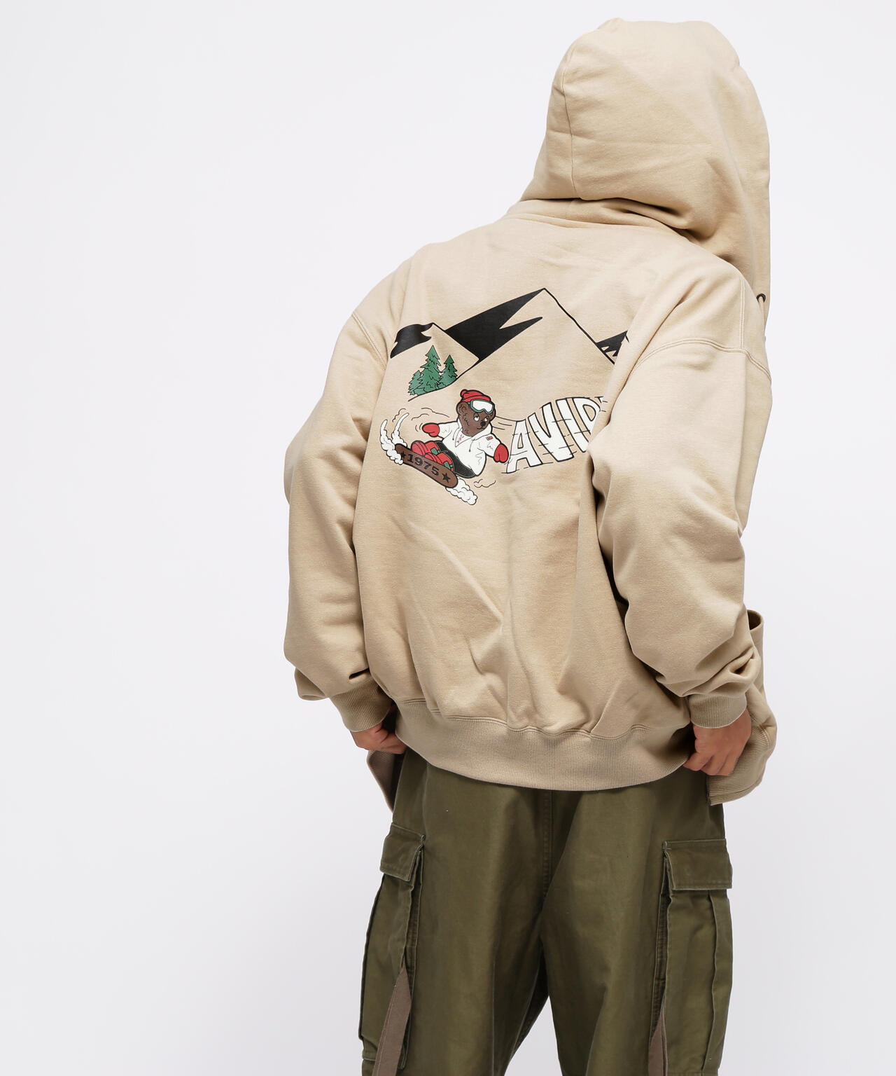 WEB限定》BEAR SNOW BOARD HOODIE / ベア スノーボード フーディー