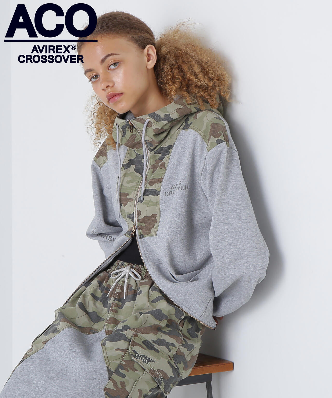 CROSSOVER》RIPSTOP COMBI PARKA/リップストップコンビパーカー クロス